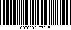 Código de barras (EAN, GTIN, SKU, ISBN): '0000003177815'