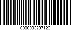 Código de barras (EAN, GTIN, SKU, ISBN): '0000003207123'