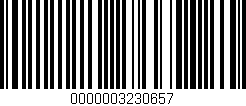 Código de barras (EAN, GTIN, SKU, ISBN): '0000003230657'