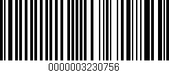 Código de barras (EAN, GTIN, SKU, ISBN): '0000003230756'