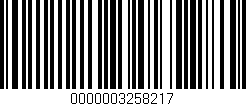 Código de barras (EAN, GTIN, SKU, ISBN): '0000003258217'