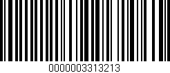 Código de barras (EAN, GTIN, SKU, ISBN): '0000003313213'