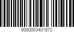 Código de barras (EAN, GTIN, SKU, ISBN): '0000003401972'