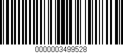 Código de barras (EAN, GTIN, SKU, ISBN): '0000003499528'