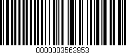 Código de barras (EAN, GTIN, SKU, ISBN): '0000003563953'