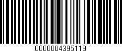 Código de barras (EAN, GTIN, SKU, ISBN): '0000004395119'
