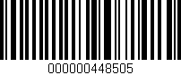 Código de barras (EAN, GTIN, SKU, ISBN): '000000448505'