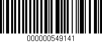 Código de barras (EAN, GTIN, SKU, ISBN): '000000549141'