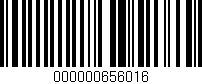 Código de barras (EAN, GTIN, SKU, ISBN): '000000656016'