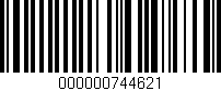 Código de barras (EAN, GTIN, SKU, ISBN): '000000744621'