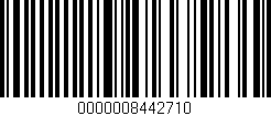 Código de barras (EAN, GTIN, SKU, ISBN): '0000008442710'