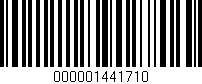 Código de barras (EAN, GTIN, SKU, ISBN): '000001441710'