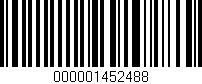 Código de barras (EAN, GTIN, SKU, ISBN): '000001452488'