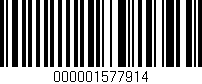 Código de barras (EAN, GTIN, SKU, ISBN): '000001577914'