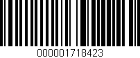 Código de barras (EAN, GTIN, SKU, ISBN): '000001718423'