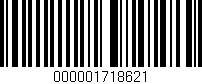 Código de barras (EAN, GTIN, SKU, ISBN): '000001718621'