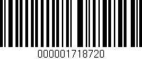 Código de barras (EAN, GTIN, SKU, ISBN): '000001718720'