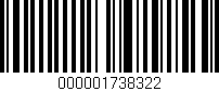 Código de barras (EAN, GTIN, SKU, ISBN): '000001738322'