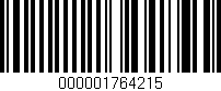 Código de barras (EAN, GTIN, SKU, ISBN): '000001764215'