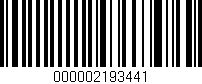 Código de barras (EAN, GTIN, SKU, ISBN): '000002193441'