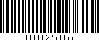 Código de barras (EAN, GTIN, SKU, ISBN): '000002259055'