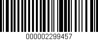 Código de barras (EAN, GTIN, SKU, ISBN): '000002299457'