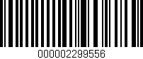 Código de barras (EAN, GTIN, SKU, ISBN): '000002299556'