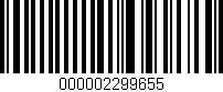 Código de barras (EAN, GTIN, SKU, ISBN): '000002299655'
