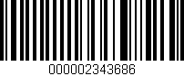 Código de barras (EAN, GTIN, SKU, ISBN): '000002343686'