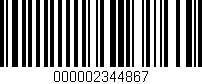 Código de barras (EAN, GTIN, SKU, ISBN): '000002344867'