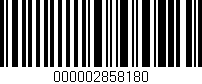 Código de barras (EAN, GTIN, SKU, ISBN): '000002858180'
