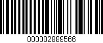 Código de barras (EAN, GTIN, SKU, ISBN): '000002889566'