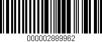 Código de barras (EAN, GTIN, SKU, ISBN): '000002889962'