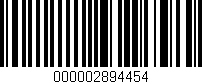 Código de barras (EAN, GTIN, SKU, ISBN): '000002894454'