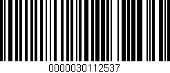 Código de barras (EAN, GTIN, SKU, ISBN): '0000030112537'