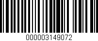 Código de barras (EAN, GTIN, SKU, ISBN): '000003149072'