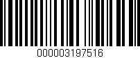 Código de barras (EAN, GTIN, SKU, ISBN): '000003197516'