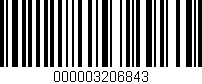 Código de barras (EAN, GTIN, SKU, ISBN): '000003206843'