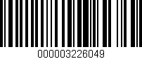Código de barras (EAN, GTIN, SKU, ISBN): '000003226049'