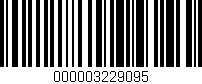 Código de barras (EAN, GTIN, SKU, ISBN): '000003229095'