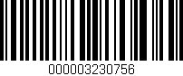 Código de barras (EAN, GTIN, SKU, ISBN): '000003230756'