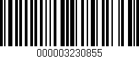 Código de barras (EAN, GTIN, SKU, ISBN): '000003230855'