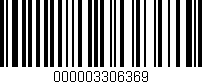 Código de barras (EAN, GTIN, SKU, ISBN): '000003306369'