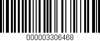 Código de barras (EAN, GTIN, SKU, ISBN): '000003306468'
