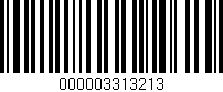 Código de barras (EAN, GTIN, SKU, ISBN): '000003313213'