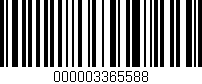 Código de barras (EAN, GTIN, SKU, ISBN): '000003365588'