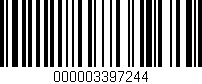 Código de barras (EAN, GTIN, SKU, ISBN): '000003397244'