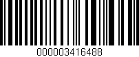 Código de barras (EAN, GTIN, SKU, ISBN): '000003416488'