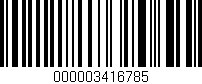 Código de barras (EAN, GTIN, SKU, ISBN): '000003416785'