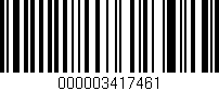 Código de barras (EAN, GTIN, SKU, ISBN): '000003417461'
